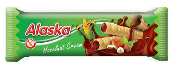 Product image of Alaska Milk Chocolate Hazelnut Cream filled Corn Wafer 48 x 18g by Alaska