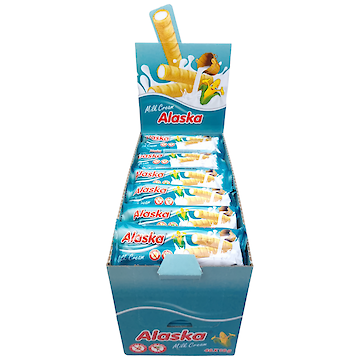 Product image of Alaska Milk Cream Corn Wafer 48 x 18g by Alaska