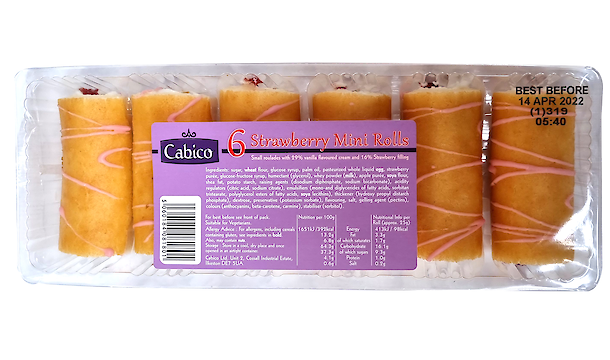 Product image of Cabico mini rolls strawberry by Cabico