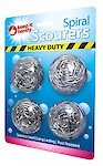 Product image of Heavy Duty Spiral Steel Scourers 4pk by Keep it Handy