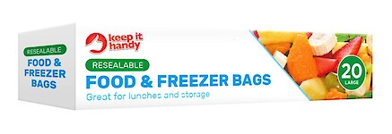 Product image of Food & Freezer Bags 20pk - Large by Keep it Handy