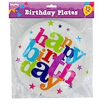Product image of Birthday Plates 12pk by Jaunty Partyware