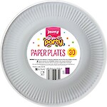 Product image of White Paper Plates 30pk 7'' by Jaunty Partyware